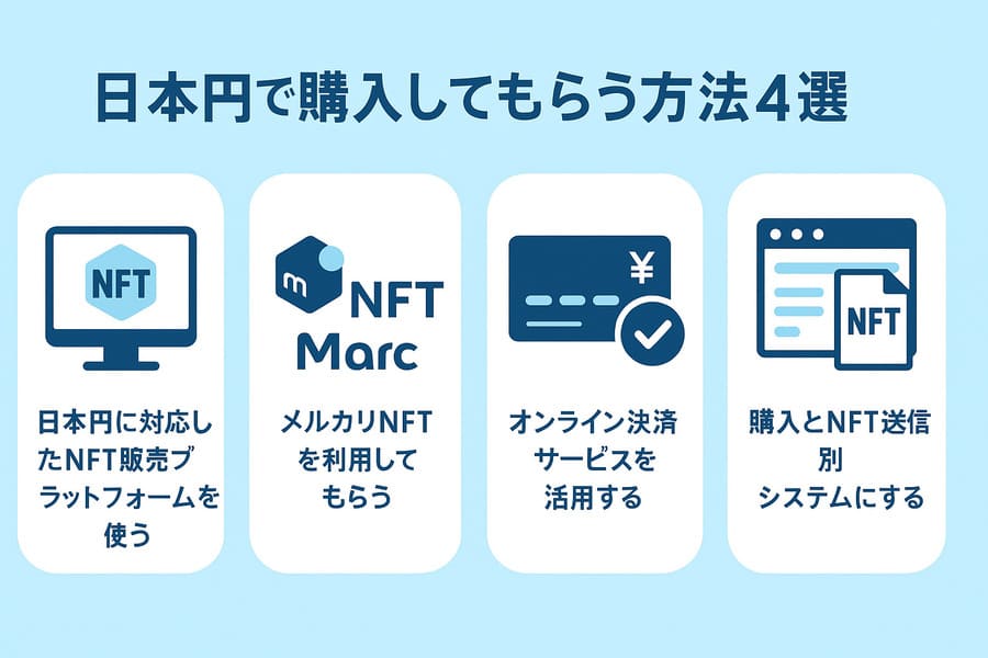 日本円で購入してもらう方法4選